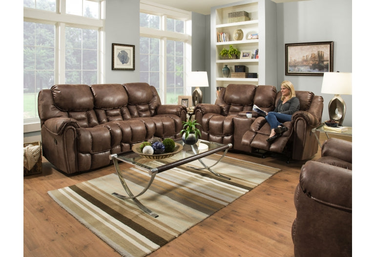 Mocha Double Reclining Sofa