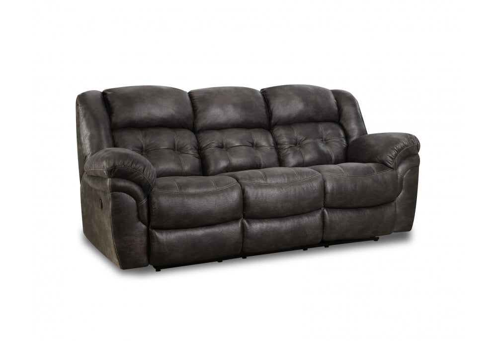 Charcoal Double Reclining Sofa