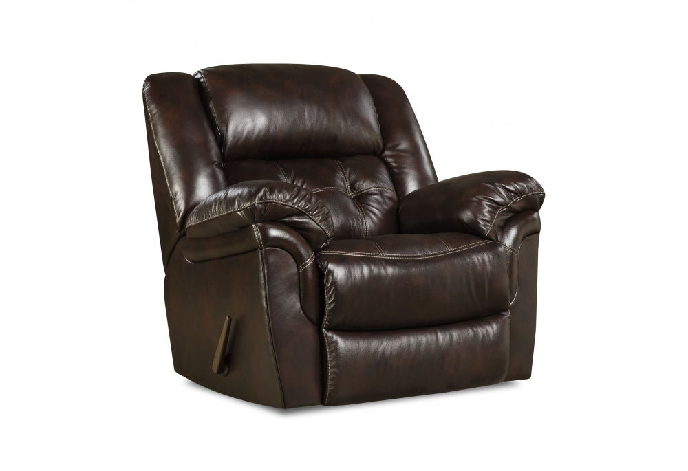 Chaps Whiskey Leather Rocking Recliner