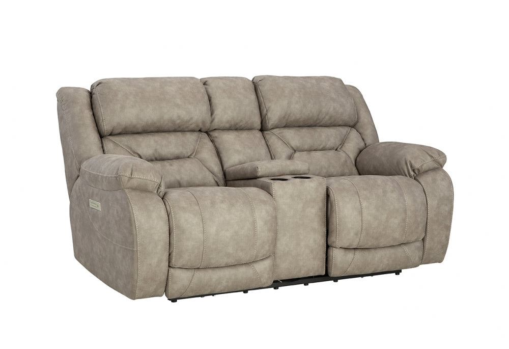 Double Reclining Fog "Zero Gravity" Triple Power Console Love Seat