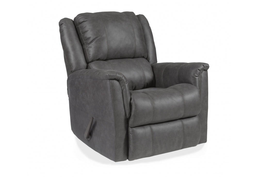 Grey Leather "Zero Gravity" Triple Power Rocker Recliner