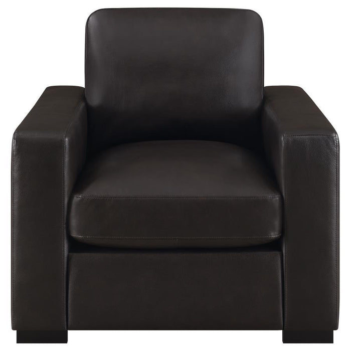 Boardmead - Track Arms Upholstered Chair - Brown