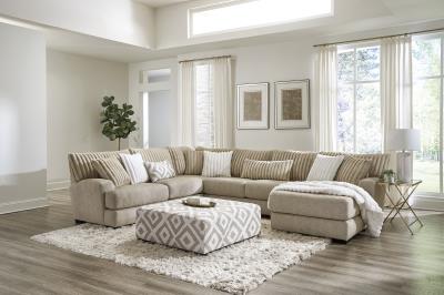 Tweed Toast Chaise Sectional