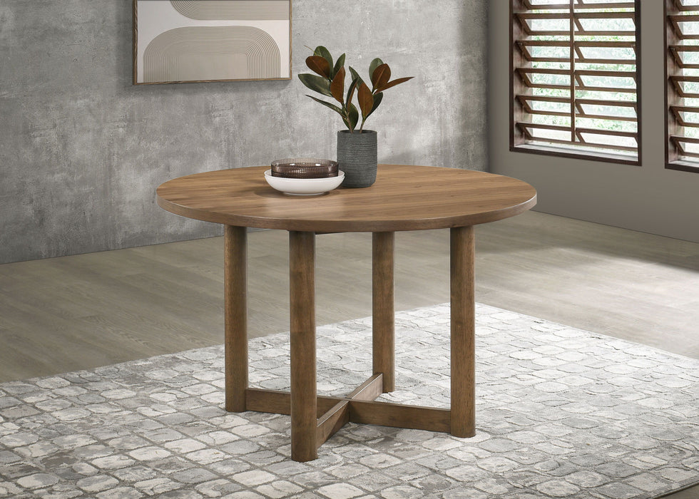 Crestmore - Round Wood Dining Table - Walnut