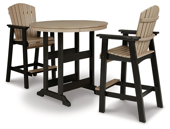 Fairen Trail Outdoor Bar Table and 2 Barstools