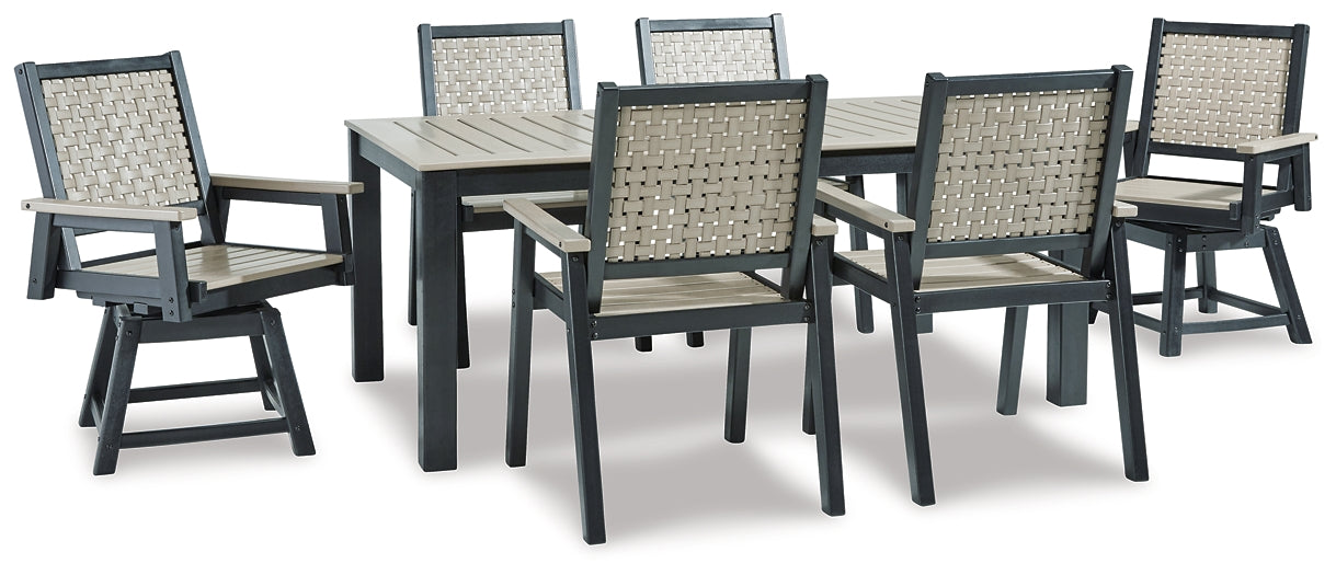 Mount Valley Outdoor Dining Table and 6 Chairs