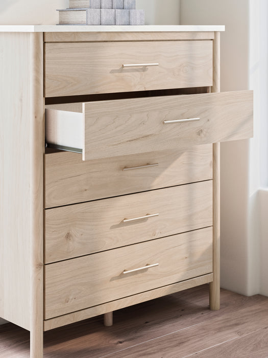 Cadmori Five Drawer Wide Chest