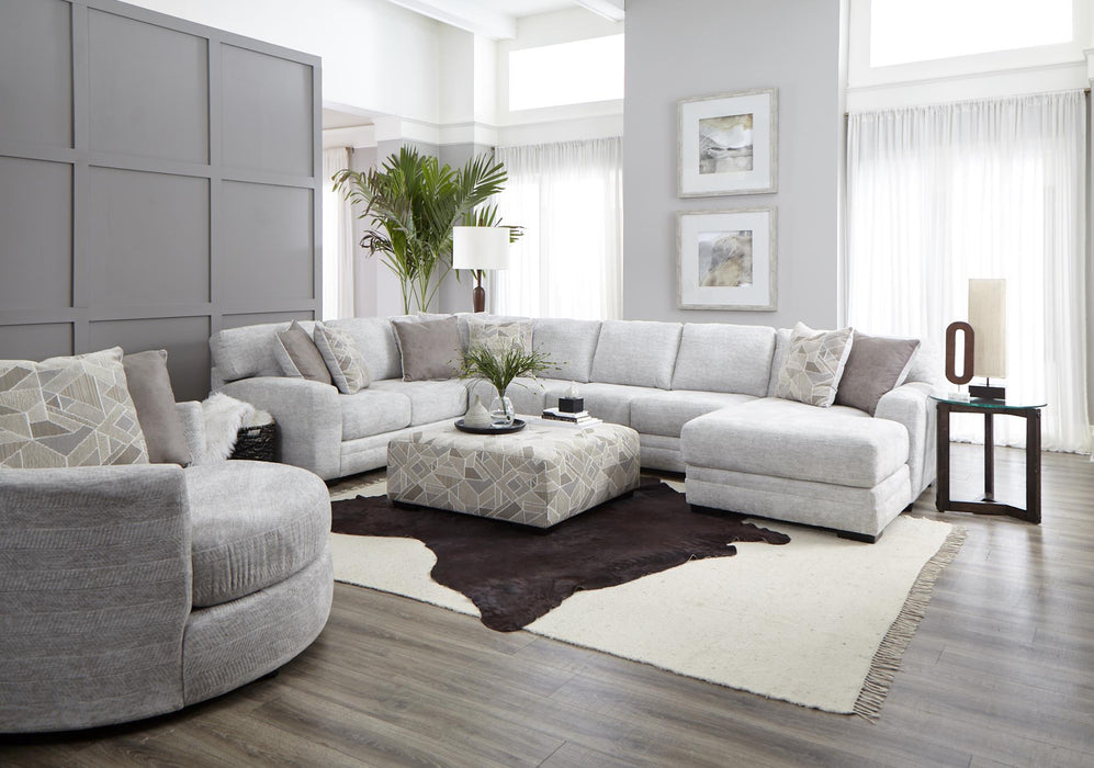 Zaftig Parchment RSF Chaise Sectional