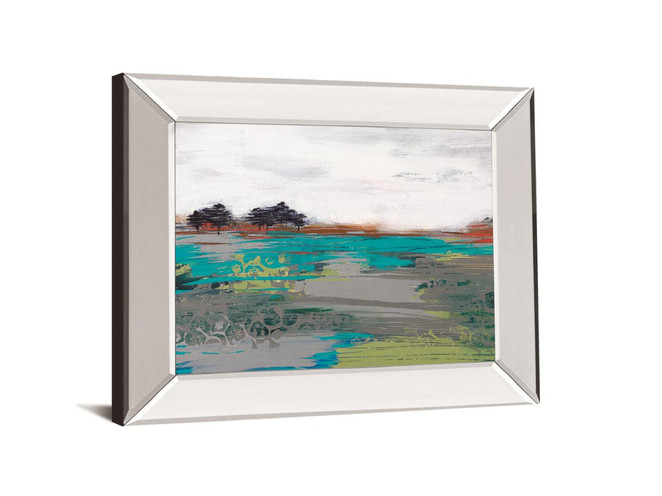 Wind Swept By Leslie Bernsen - Mirror Framed Print Wall Art - Blue