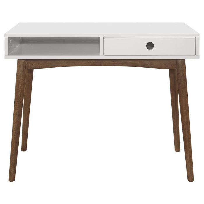 Bradenton - 1-Drawer Wood Writing Desk - White