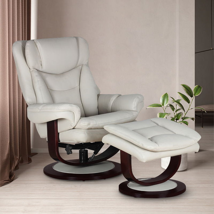 Roscoe - Swivel Pedestal Recliner And Ottoman