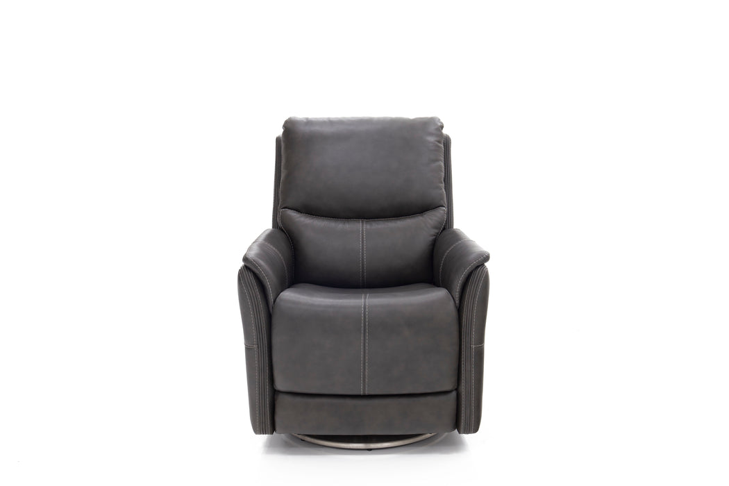 Salem - Swivel Recliner With Power Recline, Power Headrest, Power Lumbar, Layflat, 3" Footrest Extension