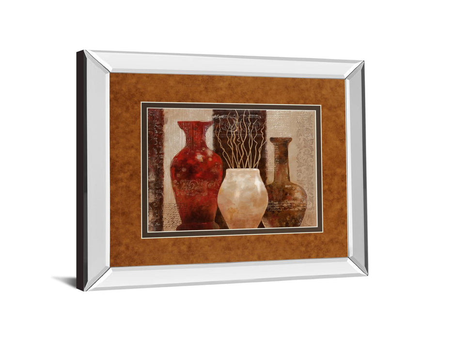 Mediterranean Style I By Nan Mirror - Framed Print Wall Art - Dark Brown