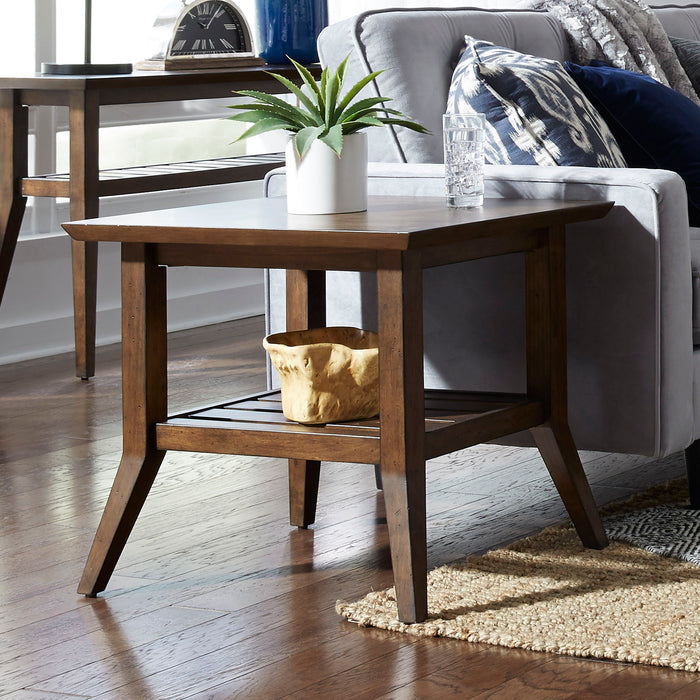 Ventura Blvd - Rectangular End Table - Dark Brown