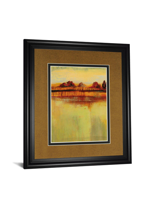 October Sky I By George - Framed Print Wall Art - Orange