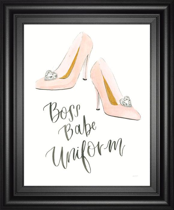 Boss Babe III By Jenaya Jackson - Framed Print Wall Art - White