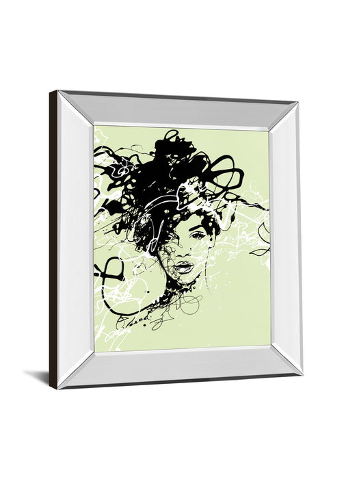 Star Il By Oksana Leadbitter - Framed Print Wall Art - Green