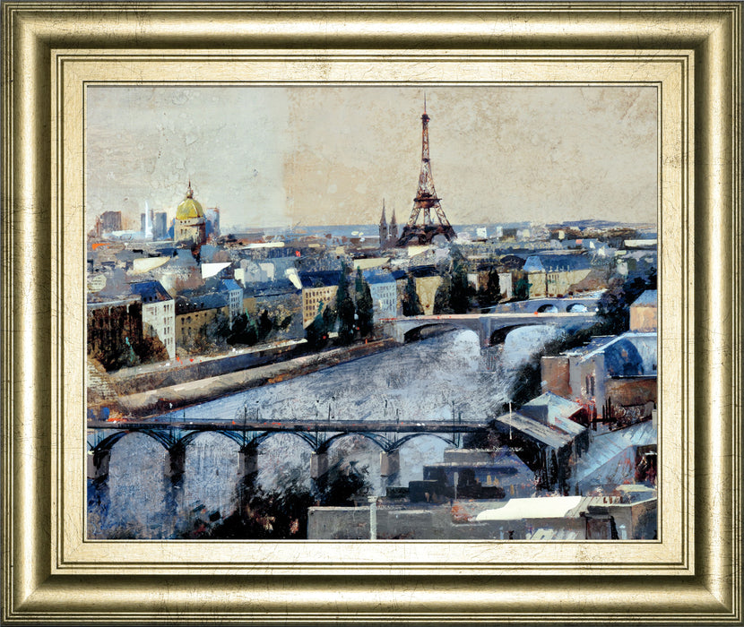 Paris By Marti Bofarull - Framed Print Wall Art - Gold