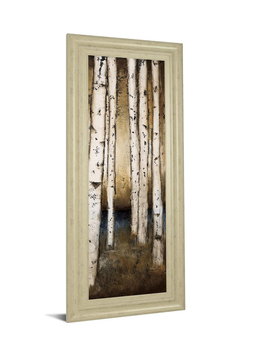 Birch Landing III By St Germain - Framed Print Wall Art - White