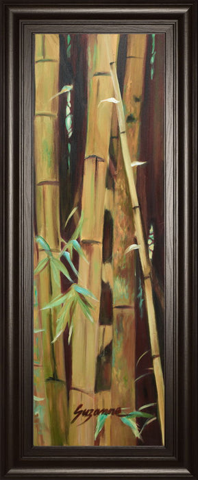 Bamboo Finale Il By Suzanne Wilkins - Framed Print Wall Art - Green