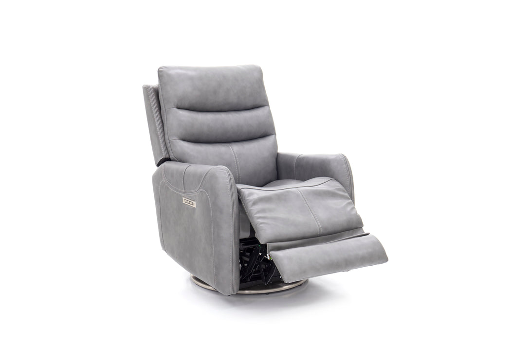 San Marco - Swivel Power Recliner, Power Headrest, Power Lumbar, Layflat, Footrest Extension