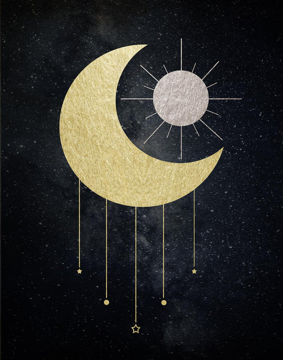 Jeweled Moon By Daniela Santiago - Dark Gray