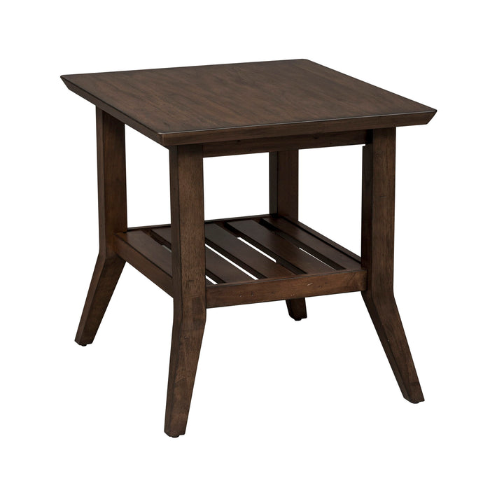 Ventura Blvd - Rectangular End Table - Dark Brown