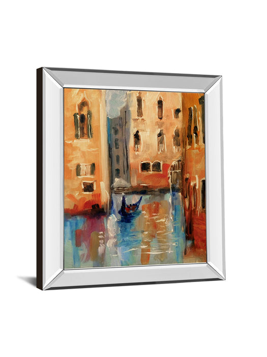 Venice II By Anne Farrall Doyle - Mirror Framed Print Wall Art - Orange