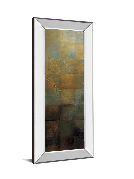 Modra I By Pasion - Mirror Framed Print Wall Art - Yellow