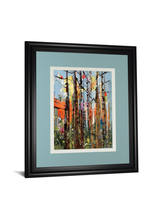 Eclectic Forest By Rebecca Meyers - Framed Print Wall Art - Red