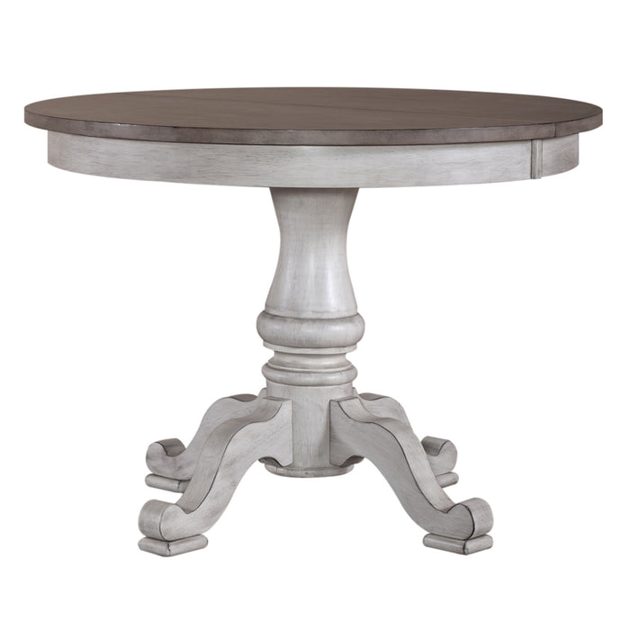 Ocean Isle - Pedestal Table Set - Antique White