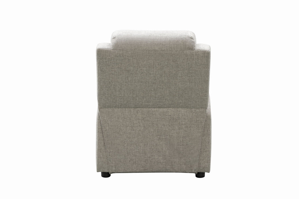 Jamie - Children's Recliner-Push Thru The Arm - Light Gray