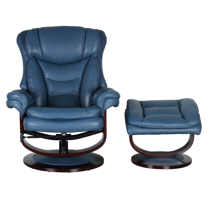 Roscoe - Swivel Pedestal Recliner And Ottoman