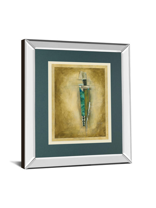 Shaman Of The Rain By Douglas - Mirror Framed Print Wall Art - Beige