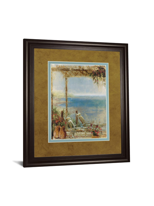 Ocean Retreat Il By Stiles - Framed Print Wall Art - Blue