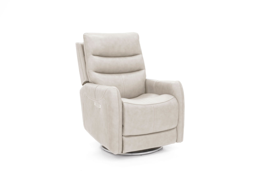 San Marco - Swivel Power Recliner, Power Headrest, Power Lumbar, Layflat, Footrest Extension