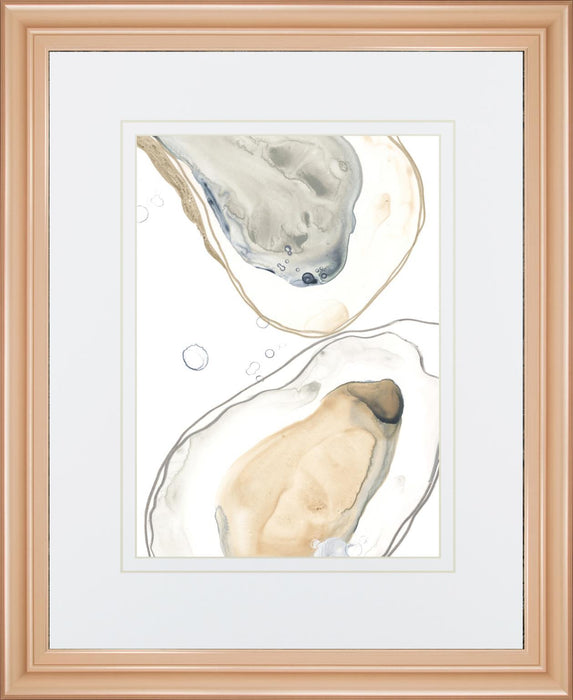 34x40 Ocean Oysters IV By June Erica Vess - Beige