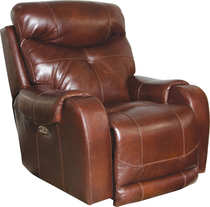 Venice - Power Headrest Lay Flat Recliner - Chocolate