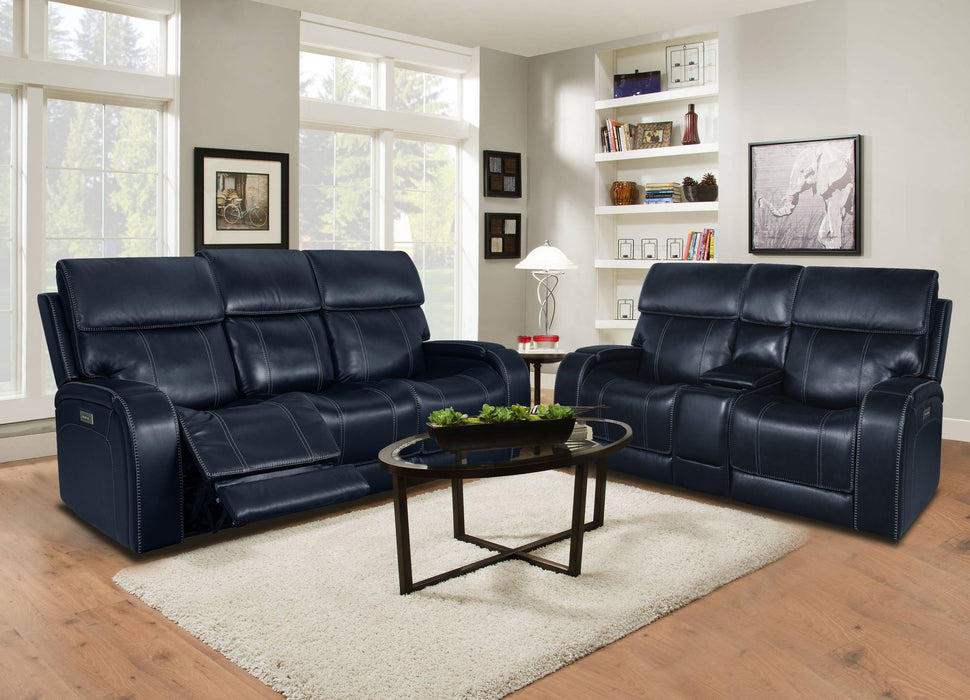 Glenwood - Power Console Loveseat-Recliner With Power And Power Headrest And Lumbar (Layflat)