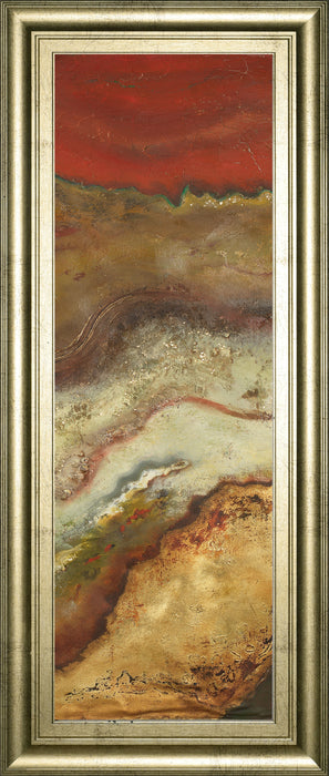 Tierra Panel Il By Patricia Pinto - Framed Print Wall Art - Dark Brown