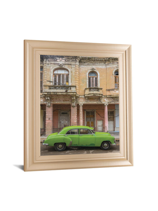 Classic Havana By Alan Copson - Framed Print Wall Art - Green