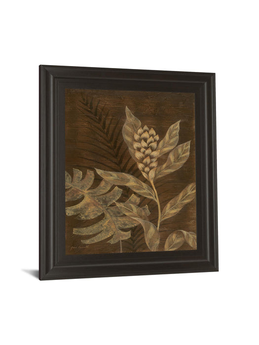 Tropical Night Il By Jane Carroll - Framed Print Wall Art - Dark Brown