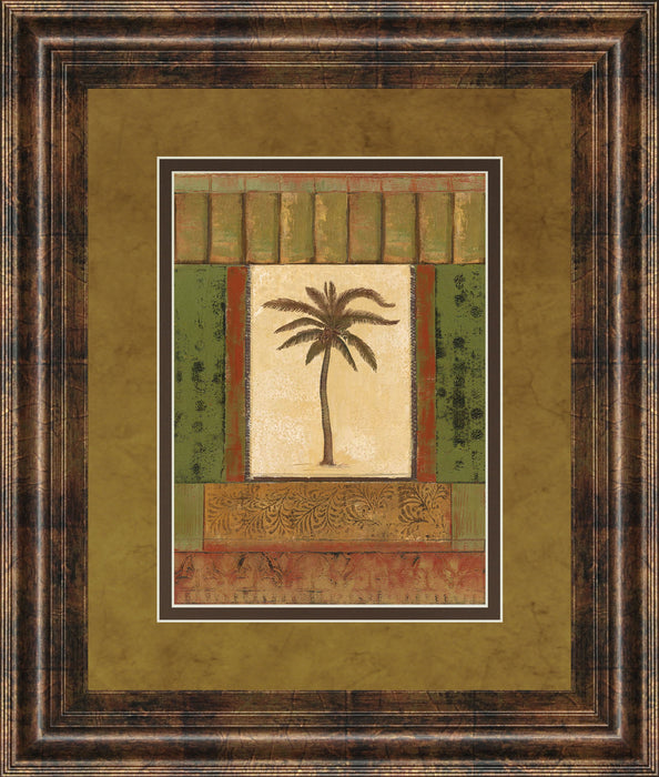 Classic Palm I By Rebecca Burton - Framed Print Wall Art - Green