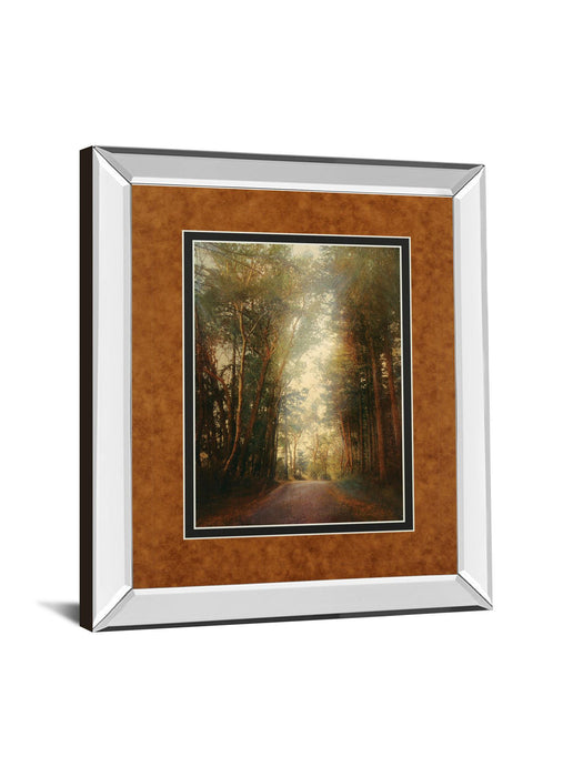 Road Of Mysteries Il By Amy Melious - Mirror Framed Print Wall Art - Green