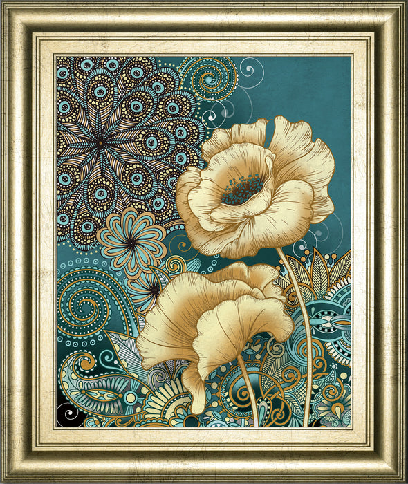 Inspired Blooms 2 By Conrad Knutsen - Framed Print Wall Art - Green