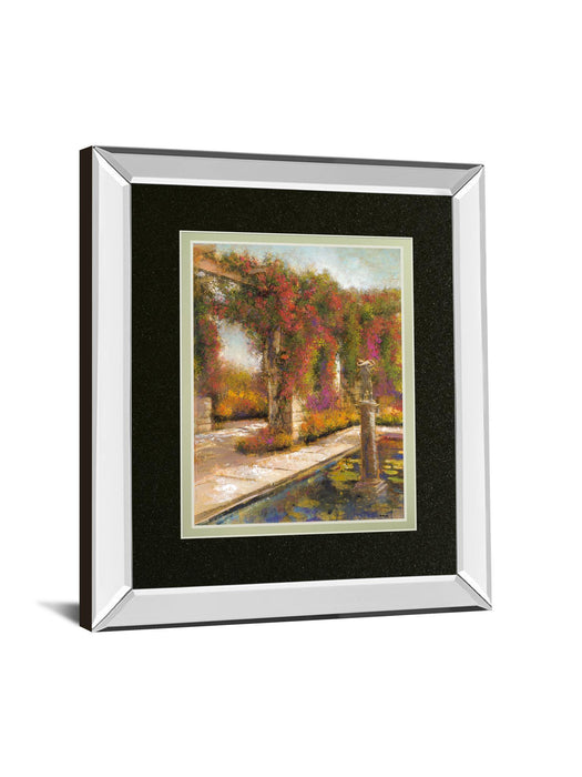 English Garden I By Patrick - Mirror Framed Print Wall Art - Green