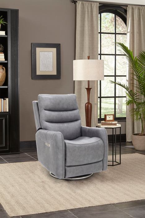 San Marco - Swivel Power Recliner, Power Headrest, Power Lumbar, Layflat, Footrest Extension