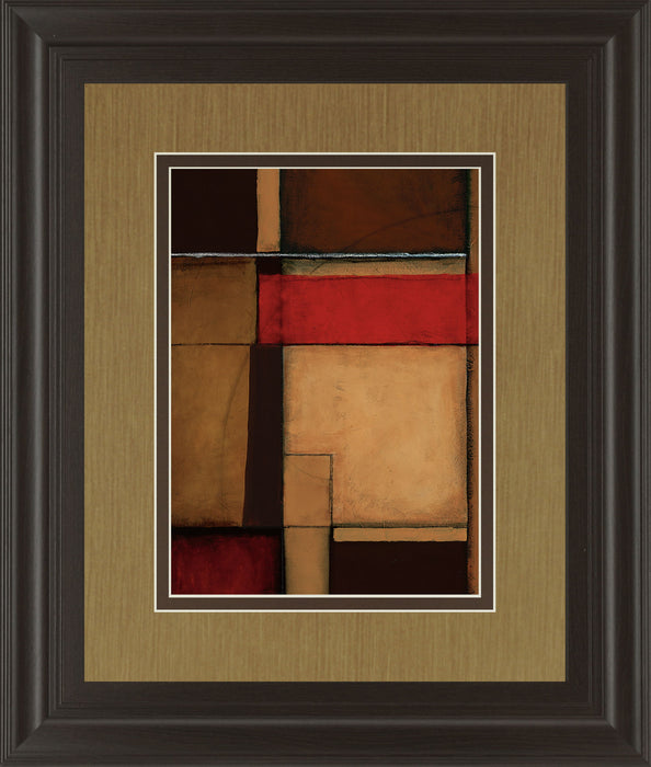 Gateways Il By Patrick St. Germain - Framed Print Wall Art - Red