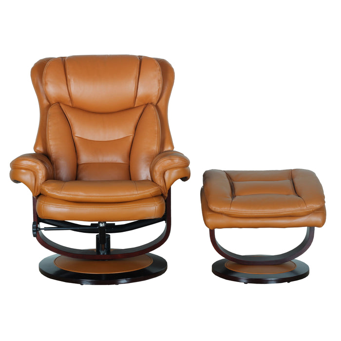 Roscoe - Swivel Pedestal Recliner And Ottoman