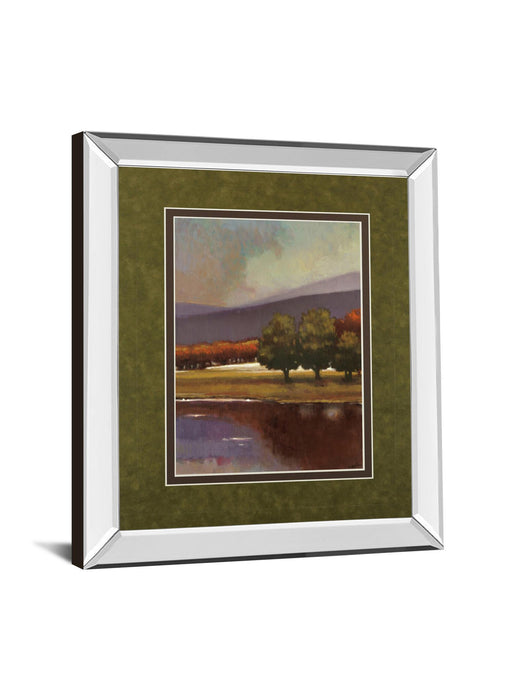 Lake View I By Norman Wyatt, Jr. - Mirror Framed Print Wall Art - Green